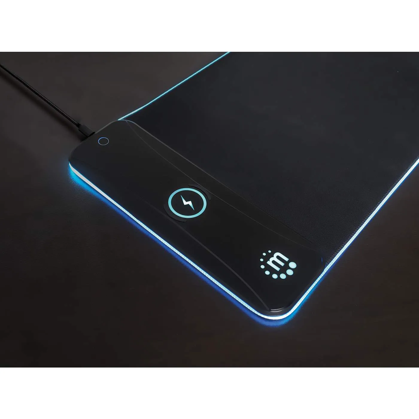 XXL RGB LED Gaming Mousepad with Wireless Charger - 10 W