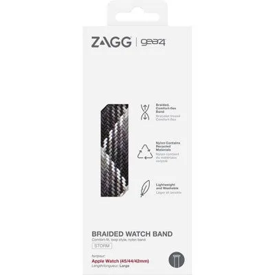 ZAGG Gear4 Braided Apple Watch Band 45/44/42mm FG LG - Storm