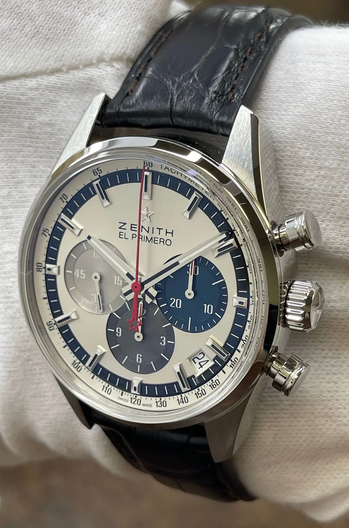 Zenith El Primero 03.2150.400 Silver Tri-Color Dial Automatic Men's Watch